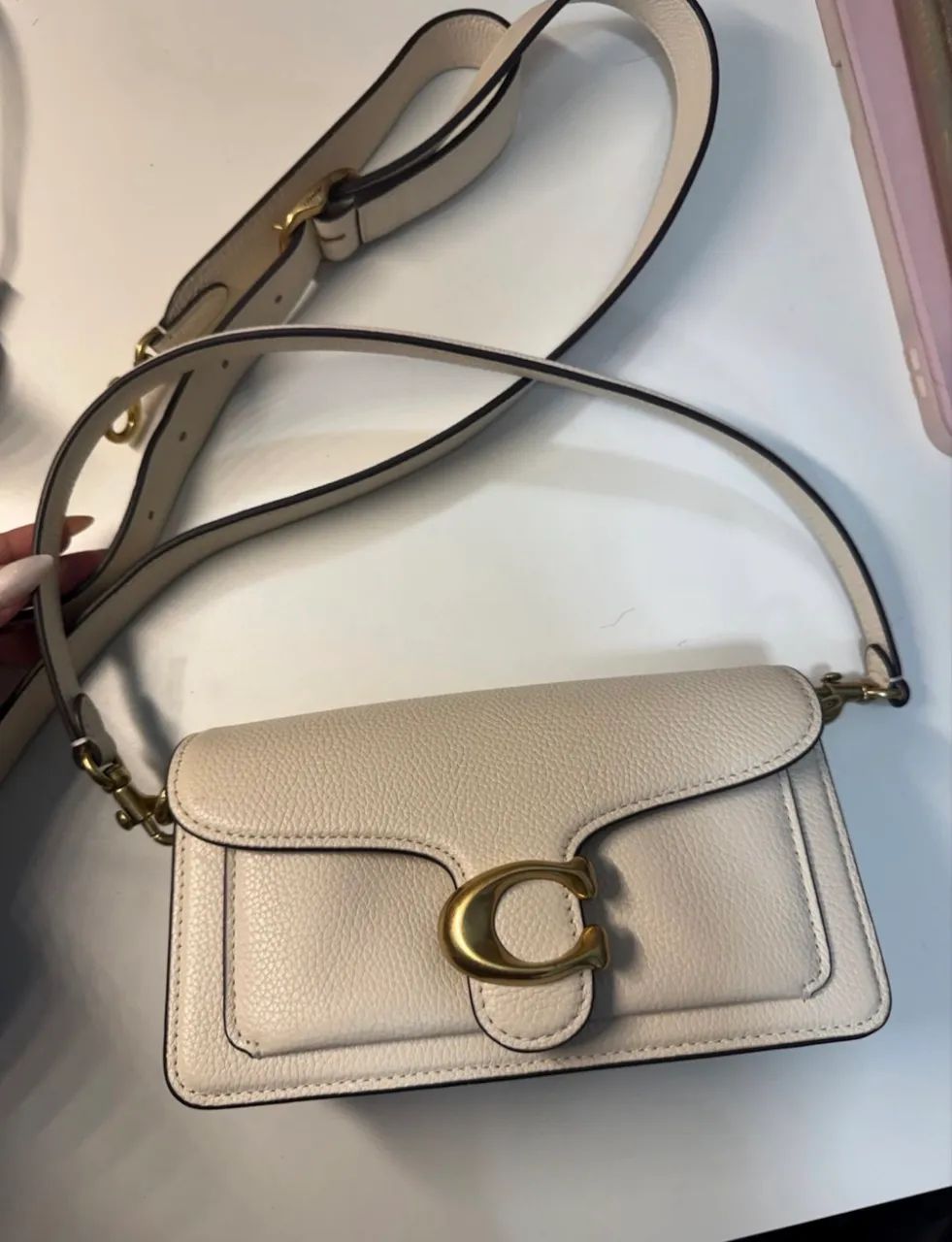 Bolsa coach tabby shoulder 26 off white - Foto 2