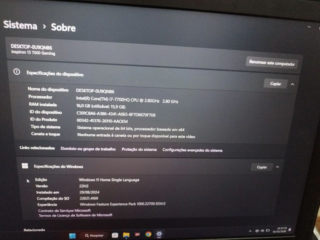 Notebook gamer 16GB i7 4GB placa de video - Foto 2