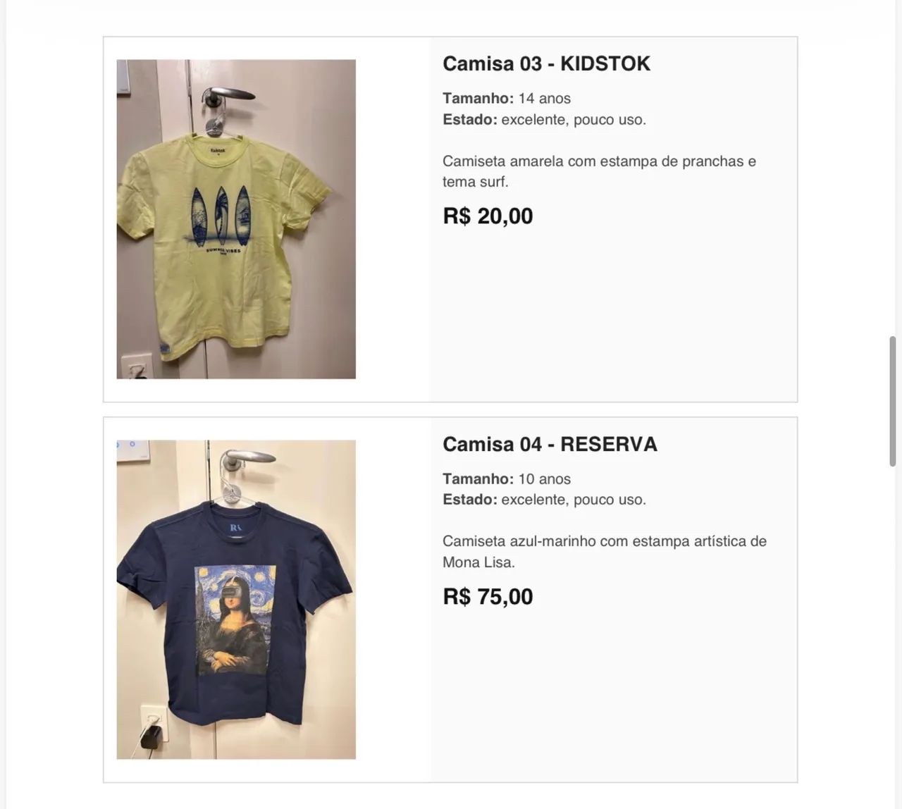 Camisas originais infantis  - Foto 2