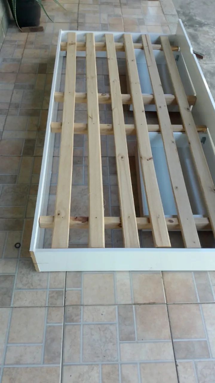 Cama box solteiro com gavetas  - Foto 2