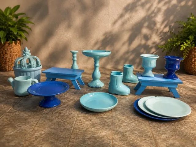 jogo de decoração de mesa de festas e eventos  pegue e monte alugue  - Foto 3