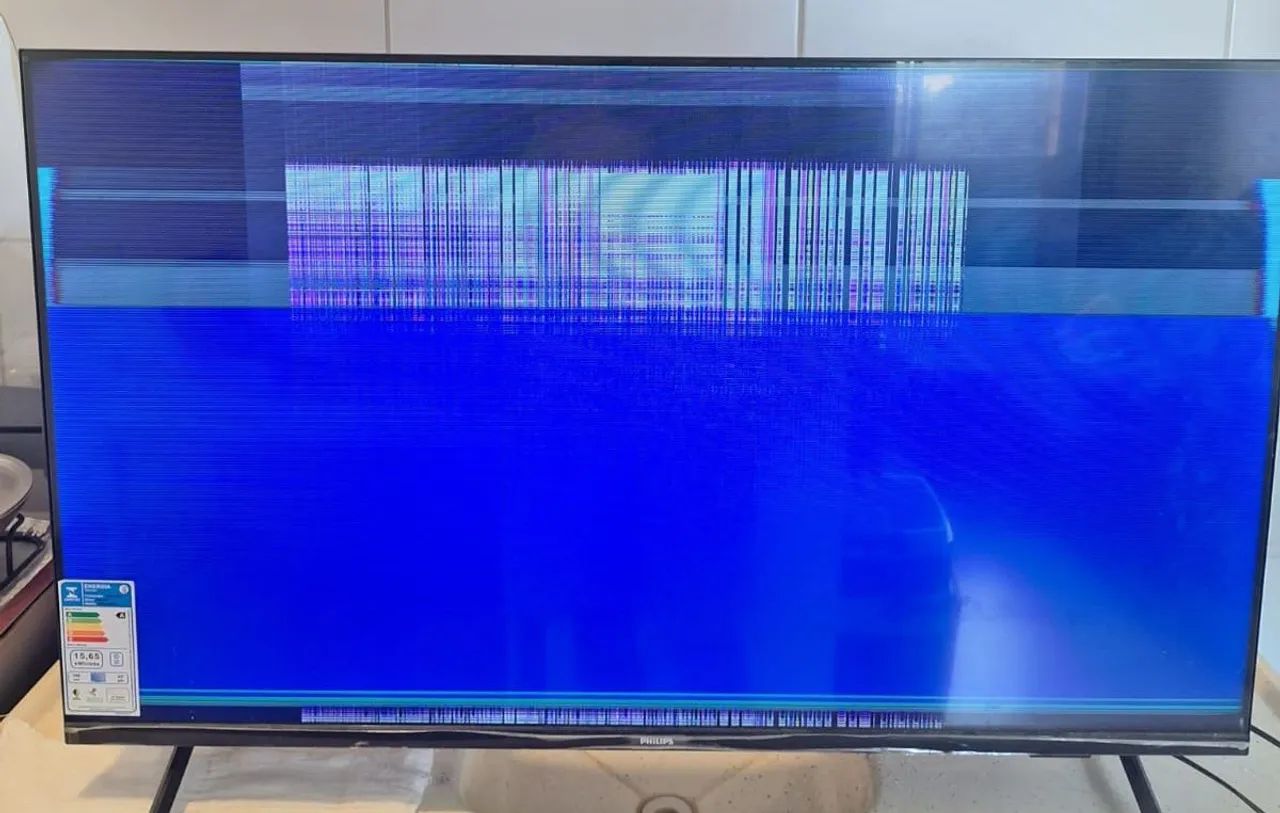 Tv Philips 43 Smart Led, defeito flexível.