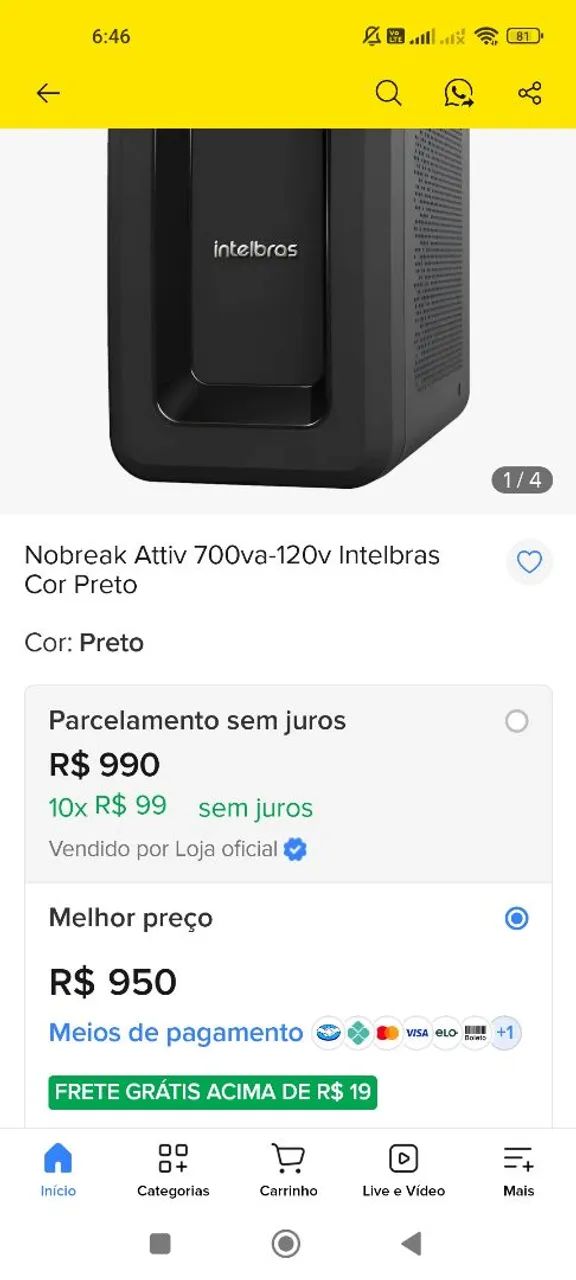 Nobreak Intelbras 700 va - Foto 4