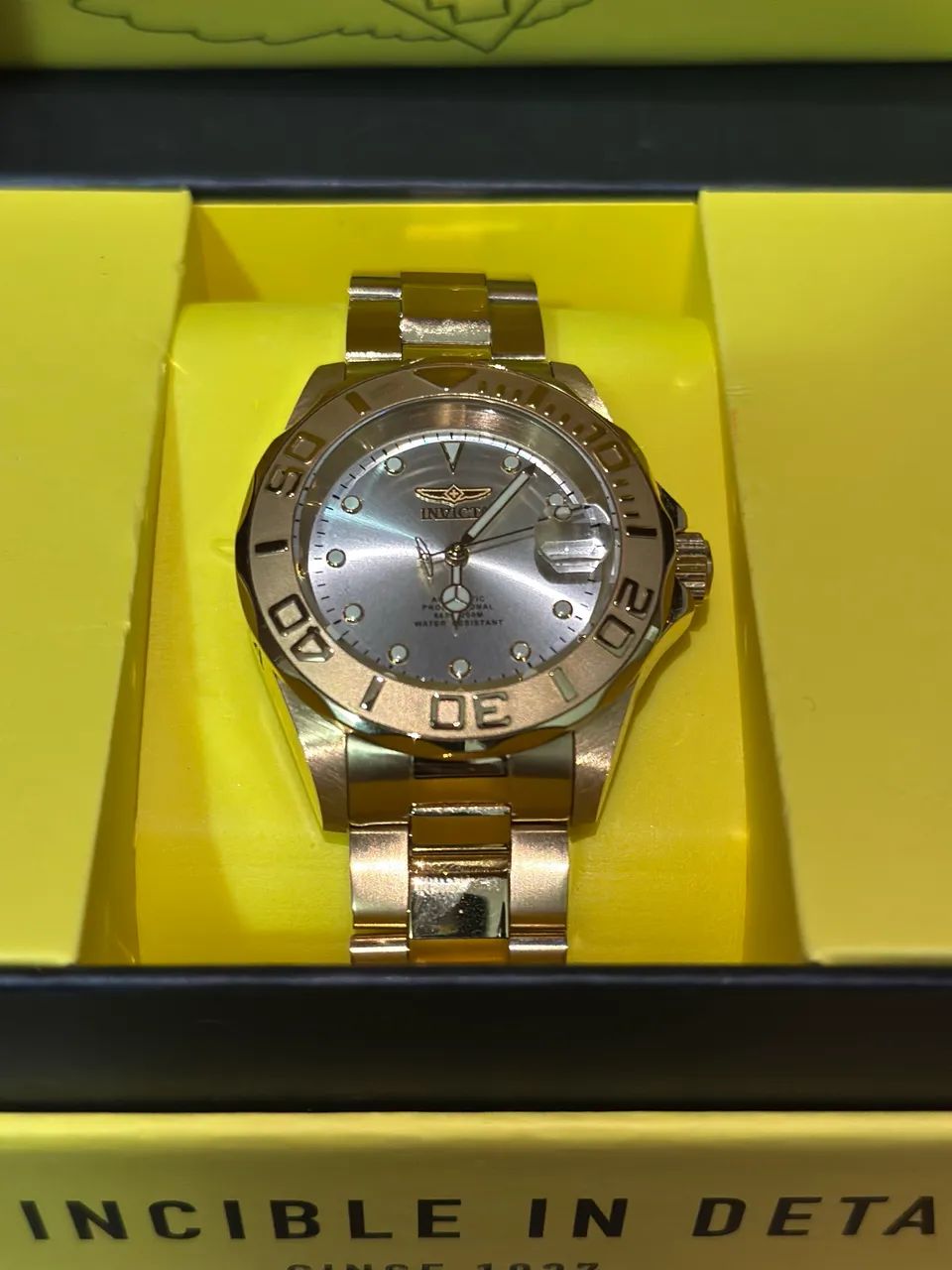 Invicta Pro Diver 17054 Automático Dourado - Original com Caixa - Foto 5