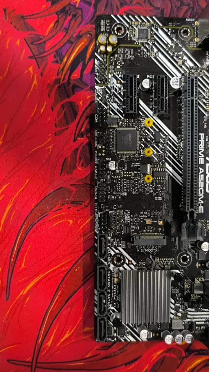 Placa Mãe ASUS Prime A520M-E AM4 DDR4 M.2 - Com Espelho - Foto 3
