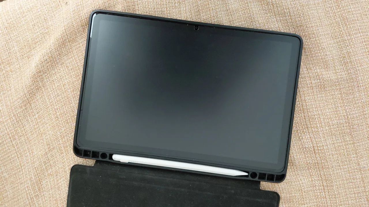 Tablet Samsung A9 plus + capa de proteção + caneta universal + película de vidro fosca - Foto 2