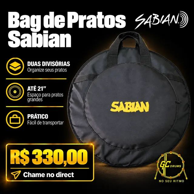 BAG DE PRATOS SABIAN