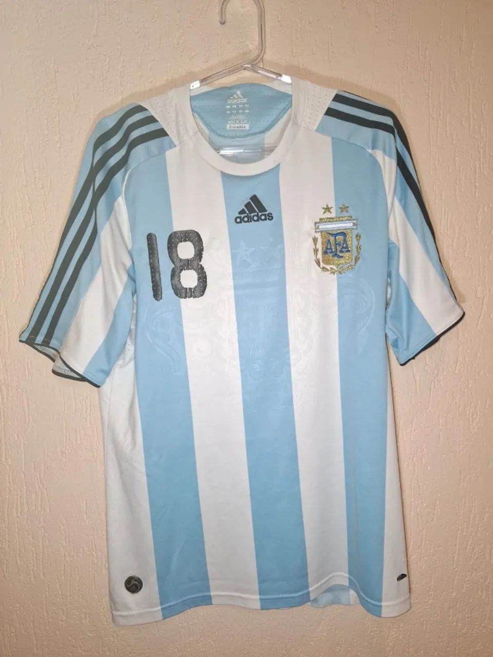 Camisa Argentina 2008 #18 Messi - G - Foto 2