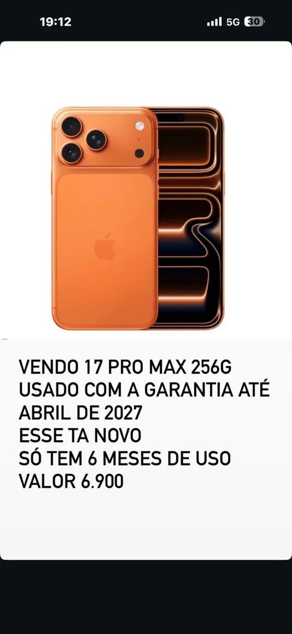 IPHONE 17 PRO MAX 256 