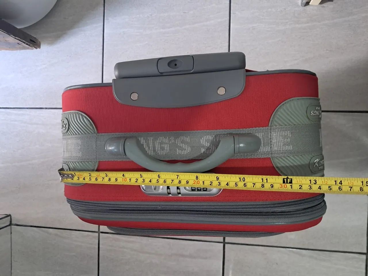 Mala de rodinha vermelha - Foto 4