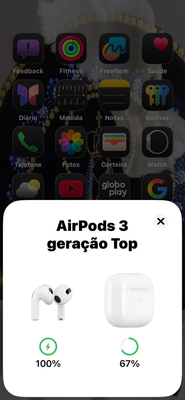 Fone Apple AirPods 3 Geração original show - Foto 2