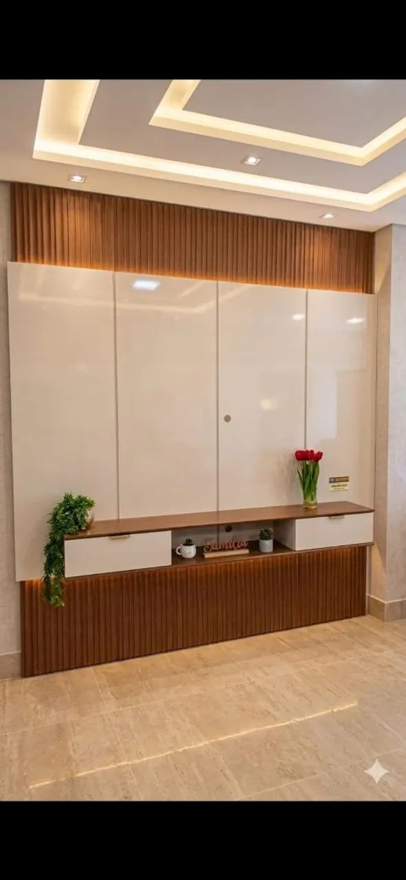 PAINEL HOME RIPADO COM LED P/TV ATÉ 85 POLEGADAS