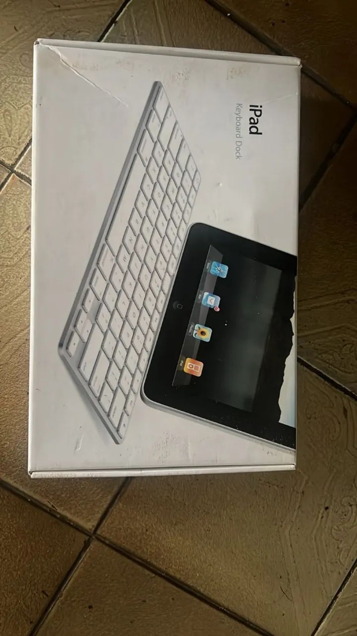 Teclado Dock Apple Ipad 30 Pinos A1359 100% Original Branco (Usado) - Foto 3
