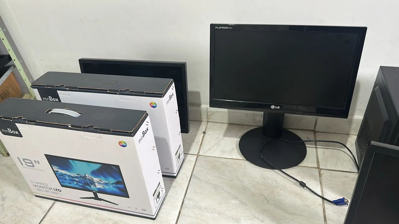 Computador completo para empresas tela 19 i3 9100f ddr4 garantia loja
