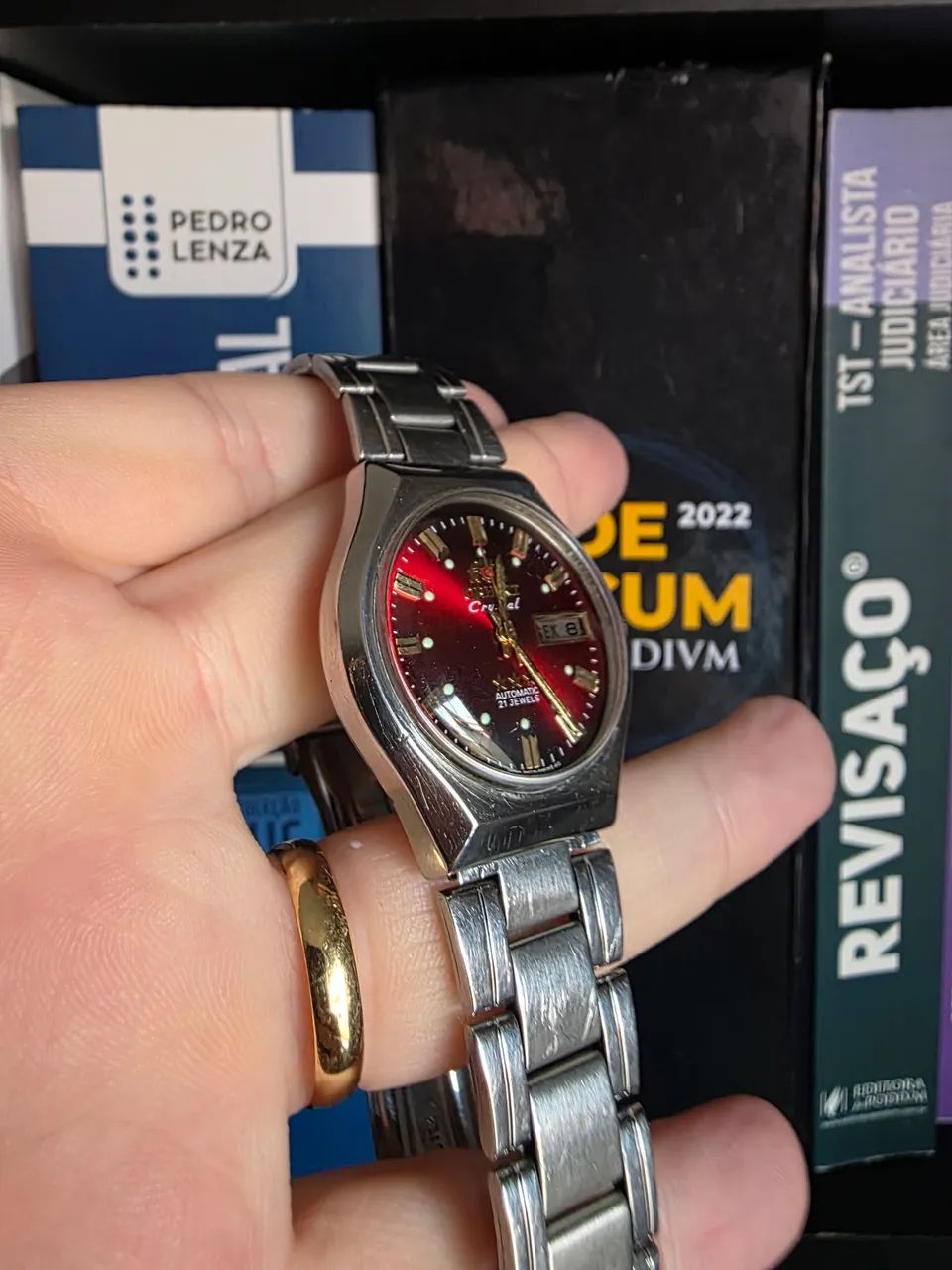 Orient Crystal Automático 21 Rubis - Vermelho Raro - Foto 2