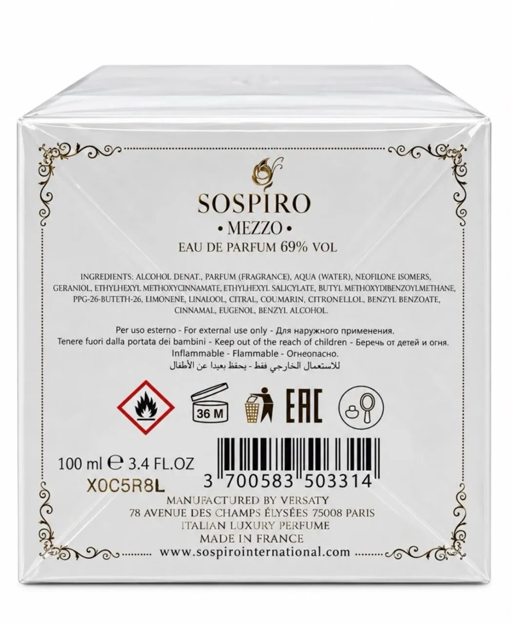 Sospiro Mezzo100ml lacrado - Foto 3