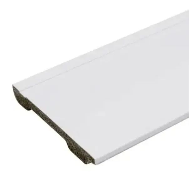 7 PEÇAS RODAPÉ 15cm Frisado Branco Poliestireno Lev152 Santa Luzia Lote Com 7 Unidades - Foto 4