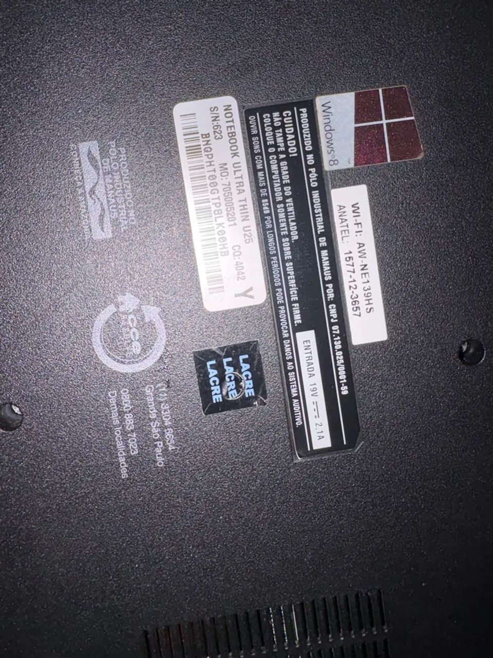 Notebook CCE Ultra Thin U25 com carregador - Foto 2