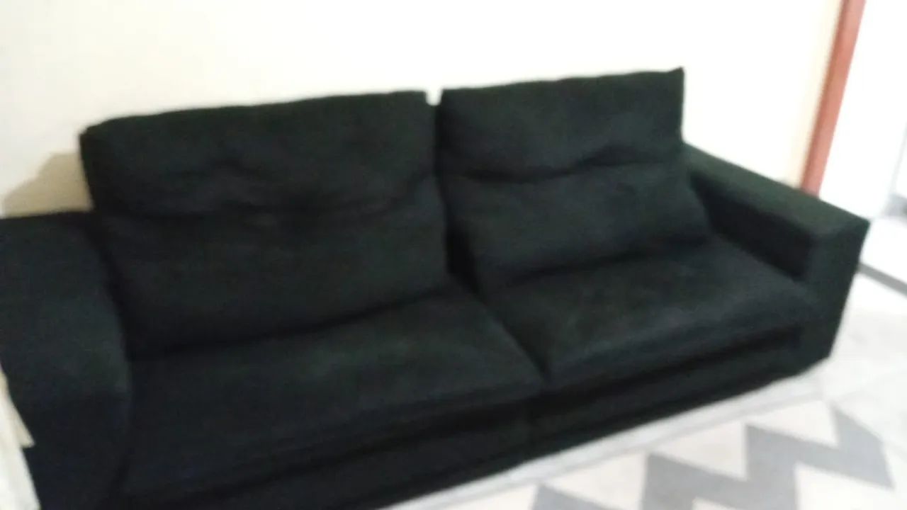 Sofá retrátil preto  - Foto 4