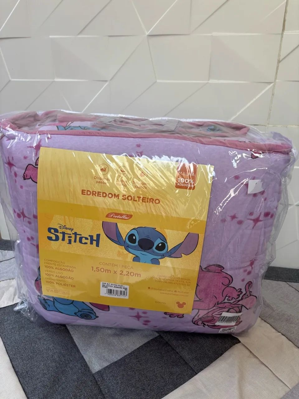 Colcha do Stitch nova 100% algodão 