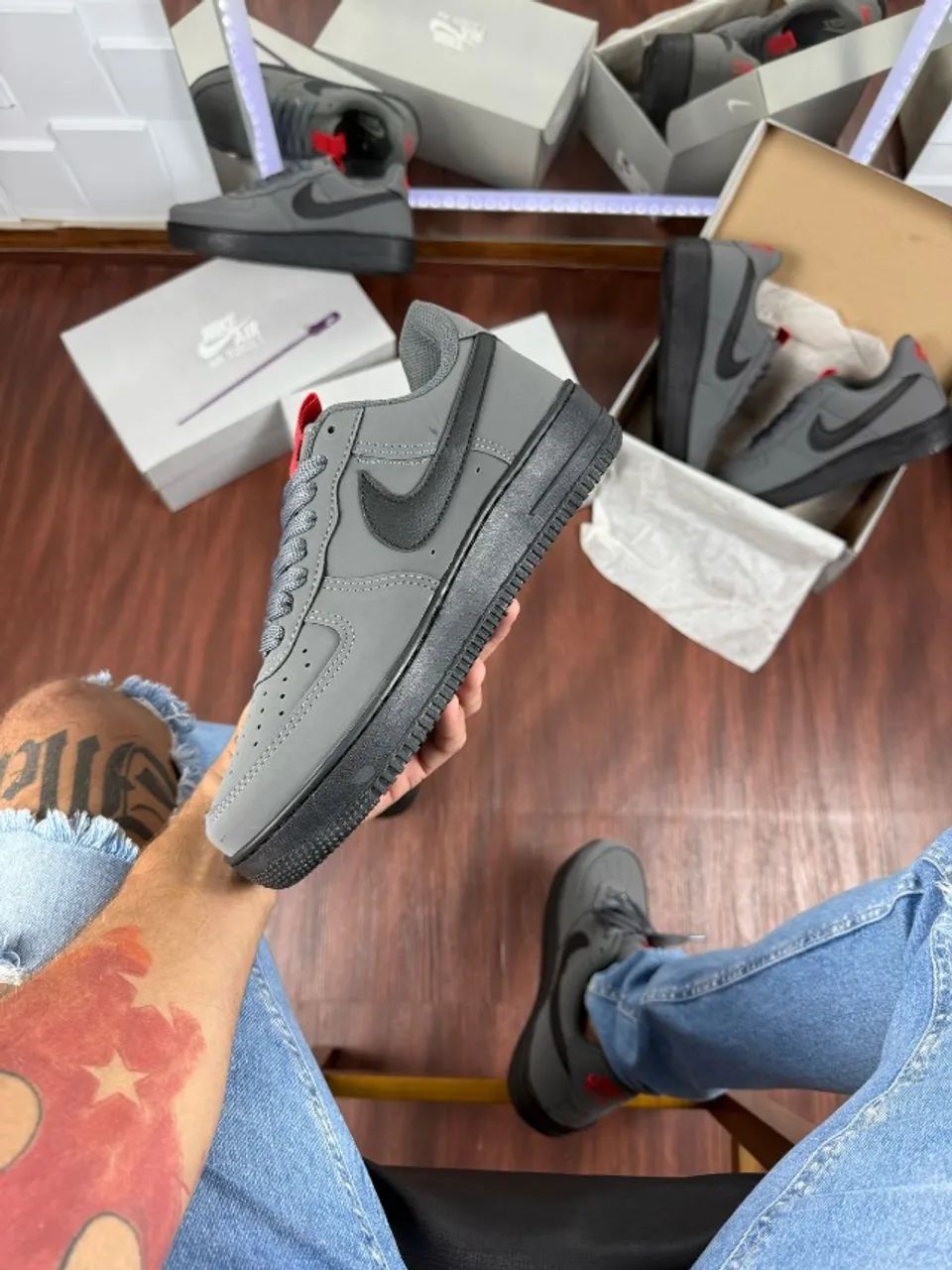 Air force cinza do 36 ao 42