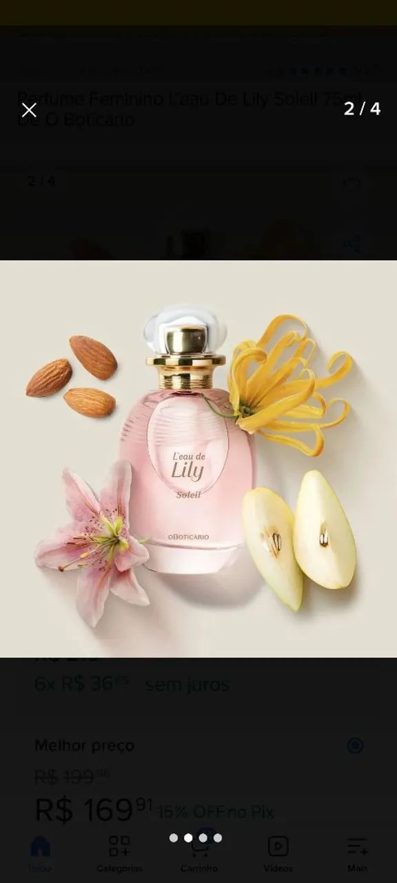 Lily Soleil O Boticário na Caixa - Beleza e Cuidados Pessoais