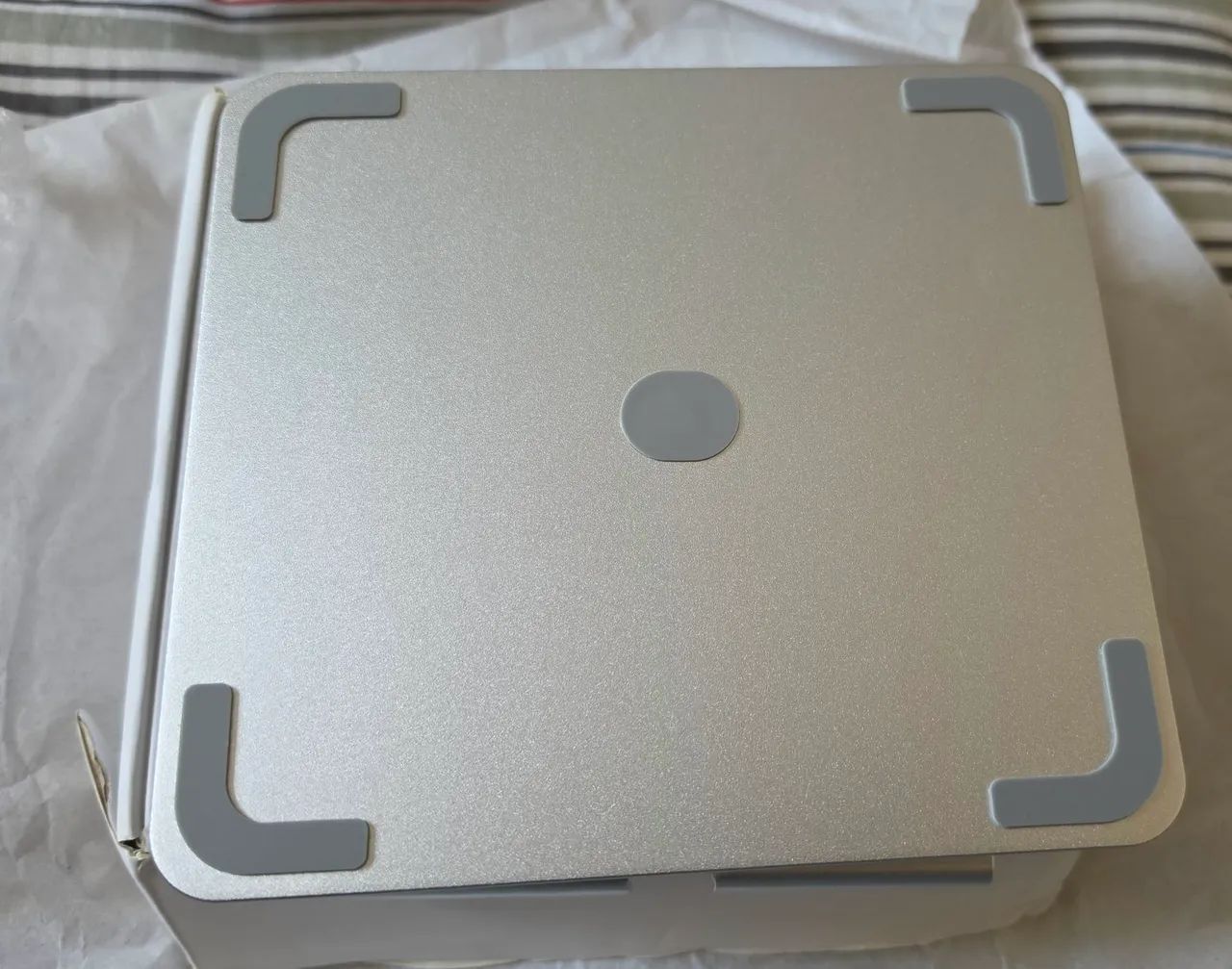 Suporte para tablet de alumínio 360 Suporte de mesa ajustável dobrável 4-14 polegadas - Foto 5