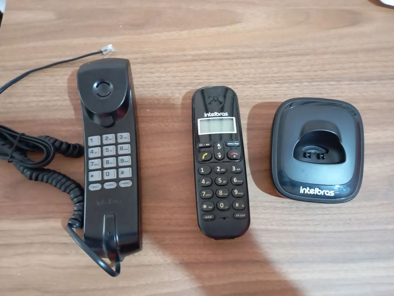 Kit com 7 itens de telefone Intelbras com detalhe. - Foto 3