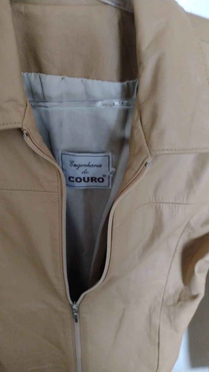 Jaqueta de couro