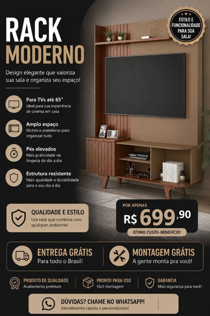 Racks Pará TV, Bancada TV - Foto 2