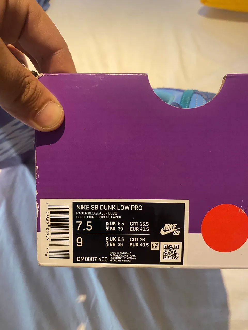 Nike SB Dunk Low Pro Blue Raspberry Azul 39 - Foto 5