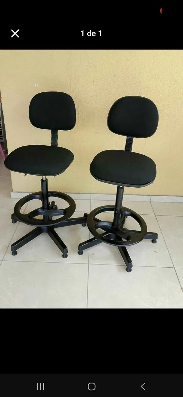 Cadeira caixa alta balcão 