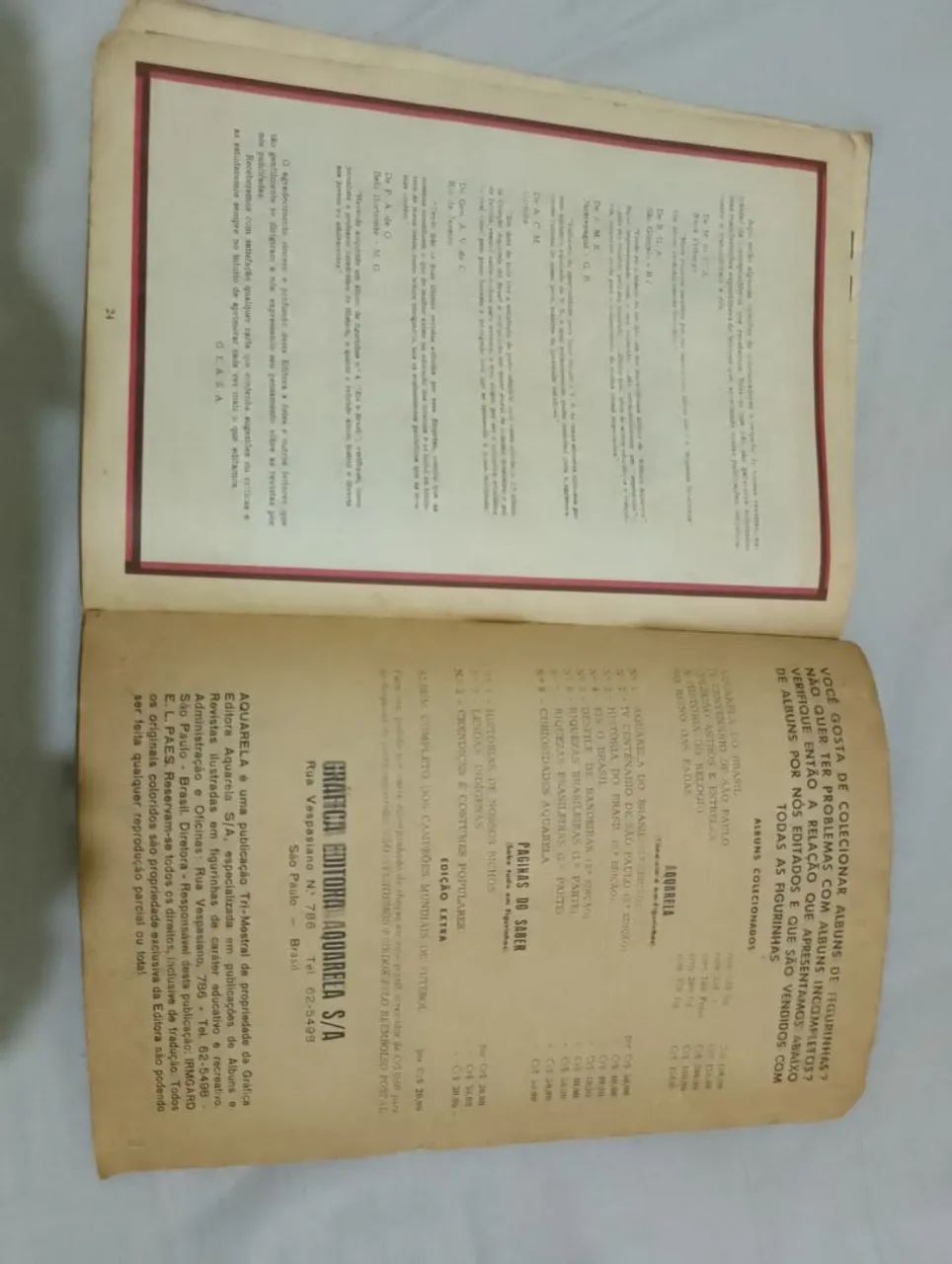 ÁLBUM DE FIGURINHAS CURIOSIDADES AQURELA COMPLETO ANO DE 1962 - Foto 5