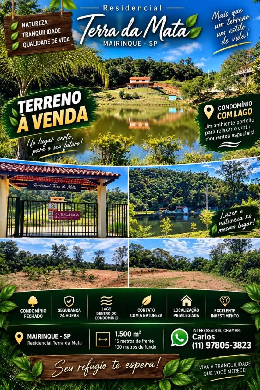 Terreno para chácara, próximo a São Paulo e região de Sorocaba.