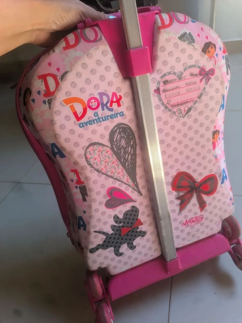 Mochila Dora aventureira com rodinhas  - Foto 4