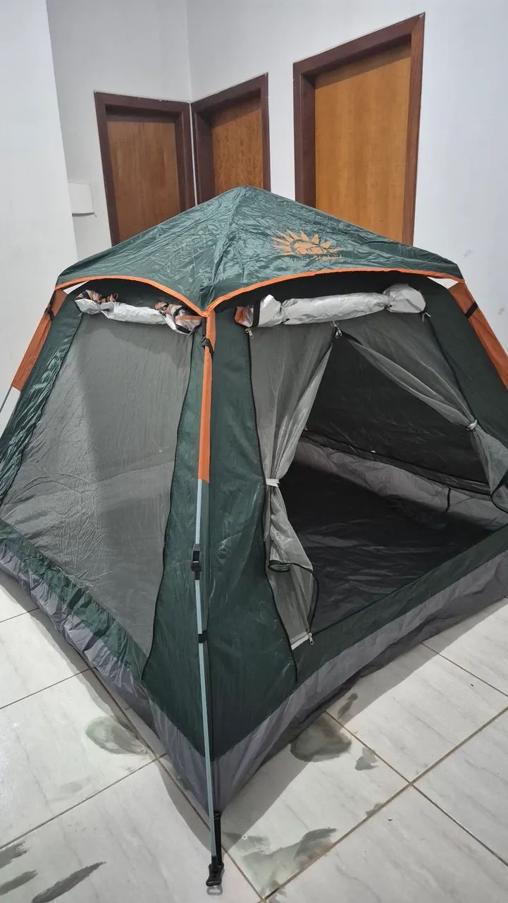Barraca de acampamento automática, 3-4 pessoas, marca: New Hawaii