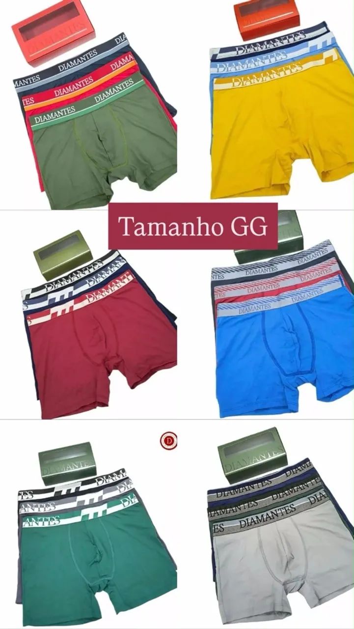 Kit cuecas boxer diamantes  - Foto 5