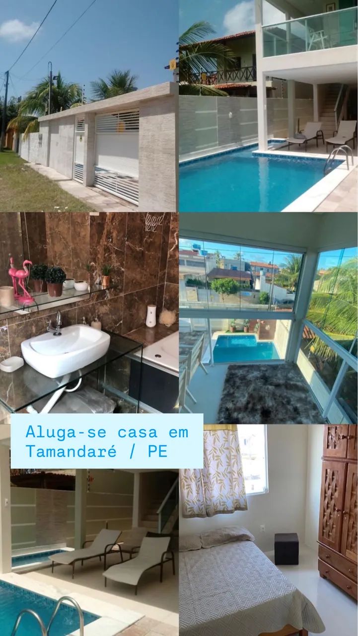 Aluga-se casa em Tamandaré/PE com piscina 