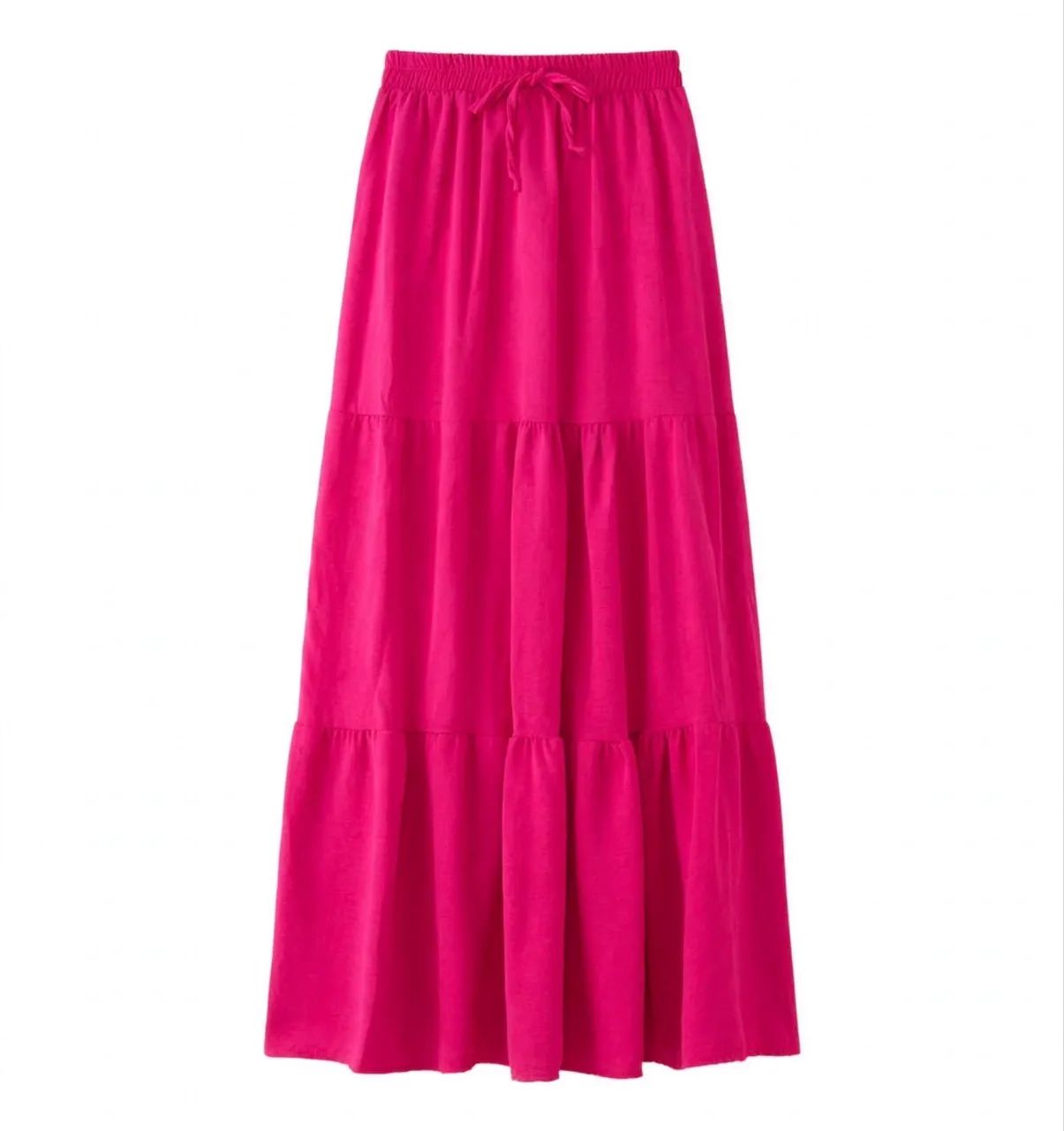 Saia longa Rosa - Tamanho M