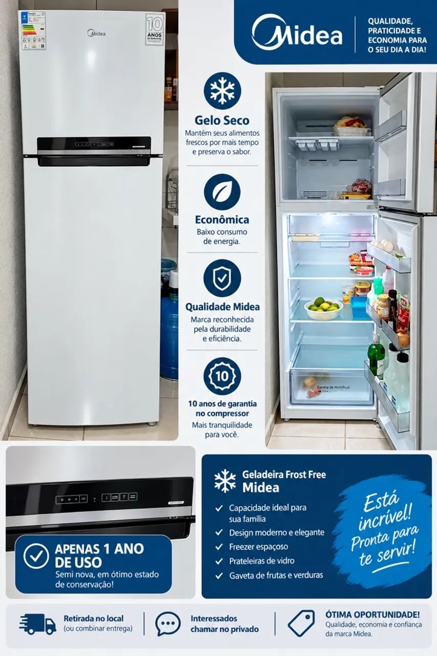 Geladeira Midea