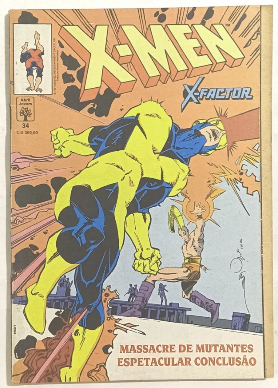 X-Men 1ª série, Massacre de Mutantes - n° 31,32,33 e 34. Abril- 1991. - Foto 6