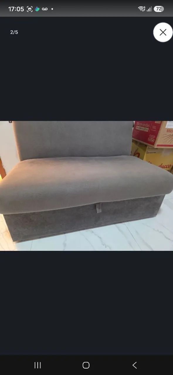 Sofá cama cinza perfeito.  - Foto 4