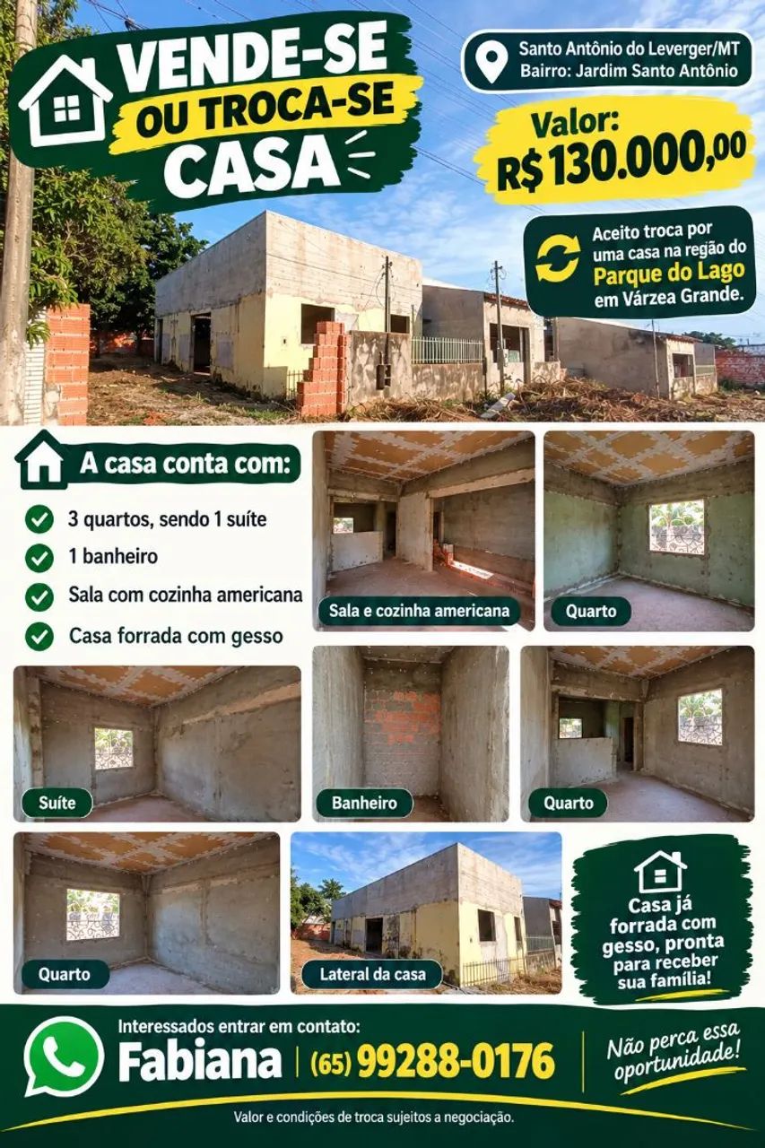 Vendo ou troco casa