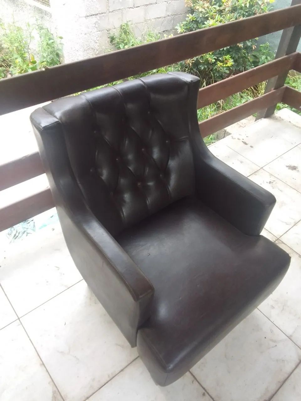 Poltrona de couro 65746292626818123