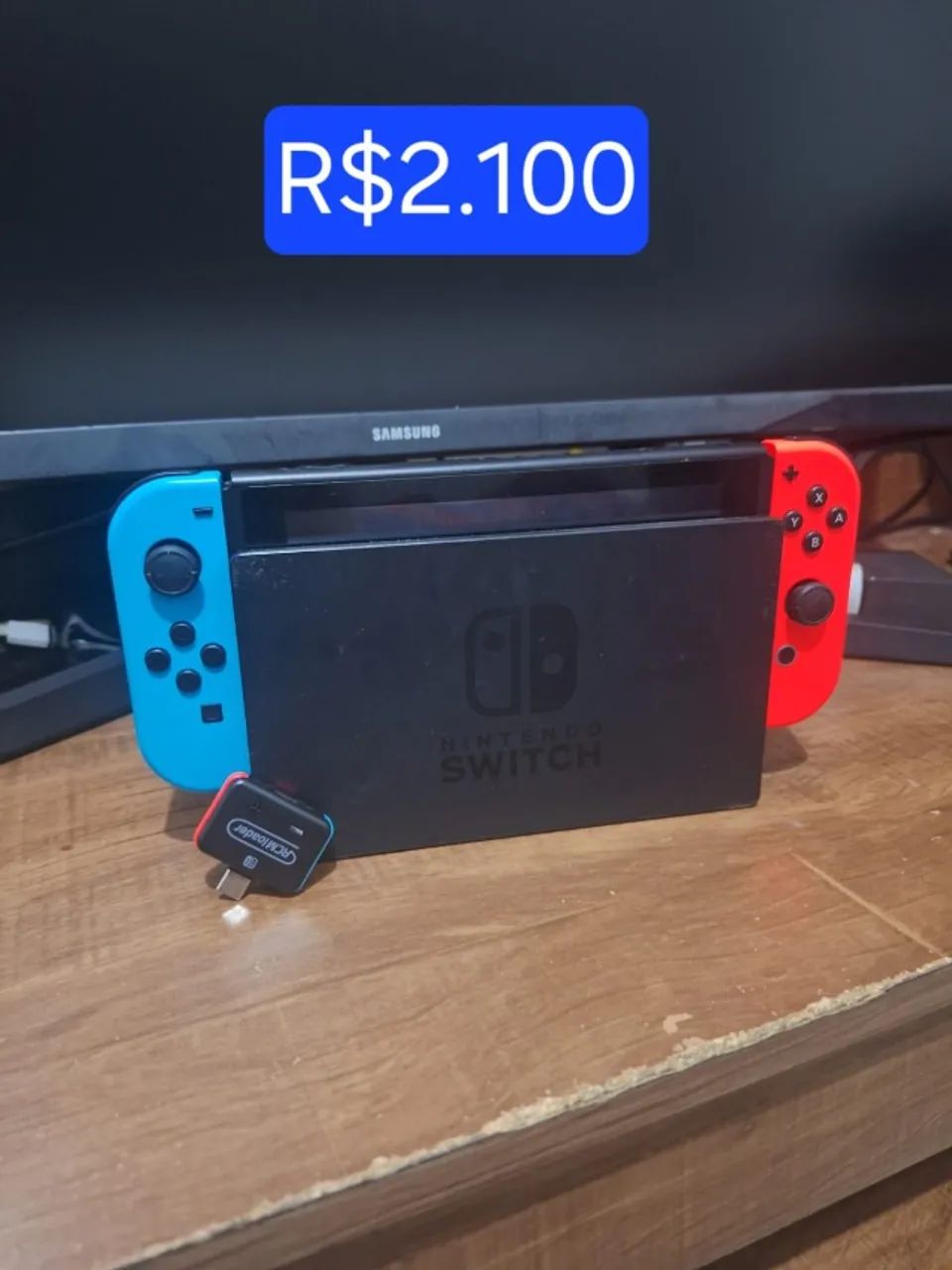 Nintendo Switch V1 D.e.s.b.l.o.q + microSD 128gb + Payload Dongle