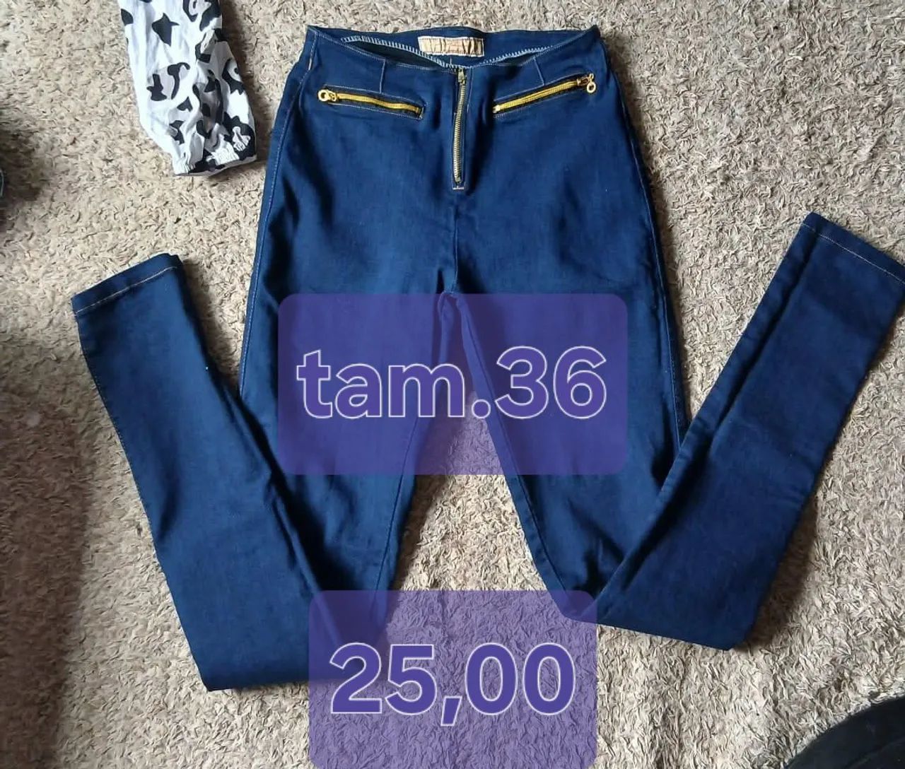 Calça jeans azul feminina 