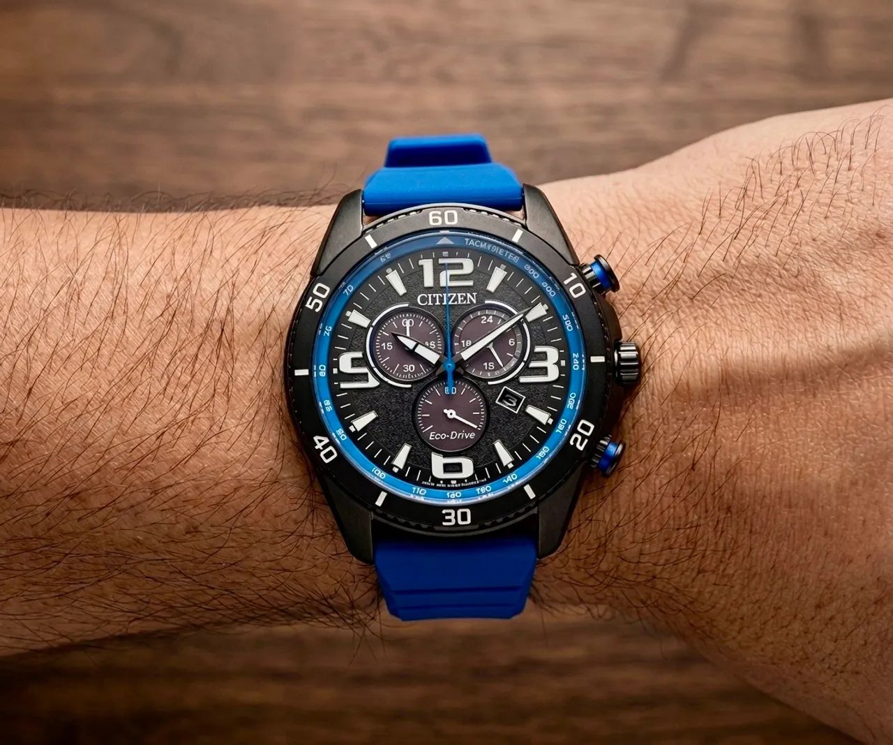 Relógio Citizen Sport Crono Azul Novo - Foto 2