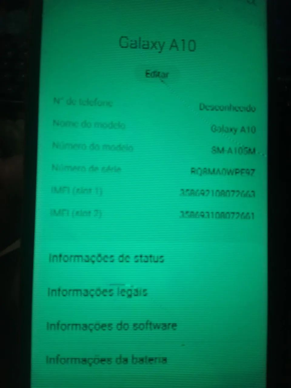 Samsung A10 SM-A105M  tela trincada 115,00 - Foto 2