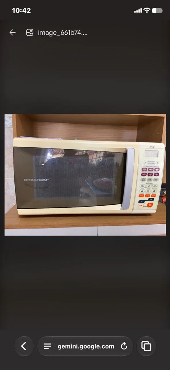 Vendo microondas sem detalhes