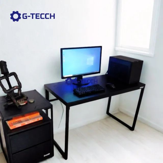 Mesa para Computador 1m NOVA Birô Multiuso Reforçado Industrial Notebook de Escritório